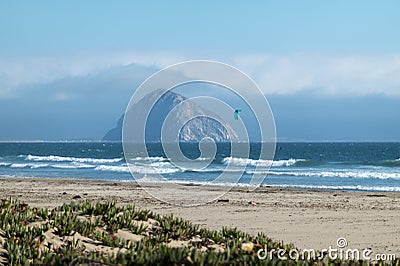 Morro Strand Beach, wind surfer Stock Photo