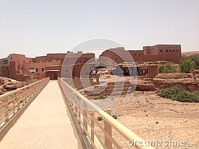 Morroco desert medina town Stock Photo