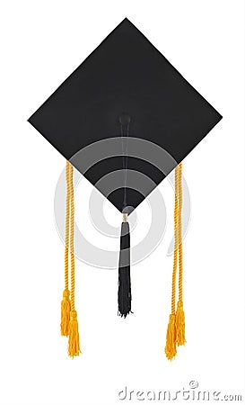 Mortar Board and Honor Cords Stock Photo