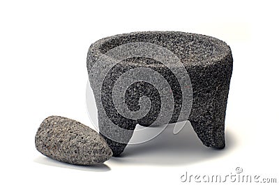 Mortar and pestle Stock Photo