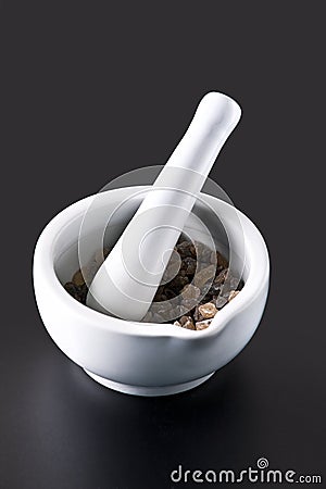 Mortar and Pestle Stock Photo