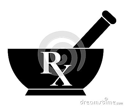 Mortar and pestle Vector Illustration