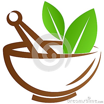 Mortar and pestle Vector Illustration