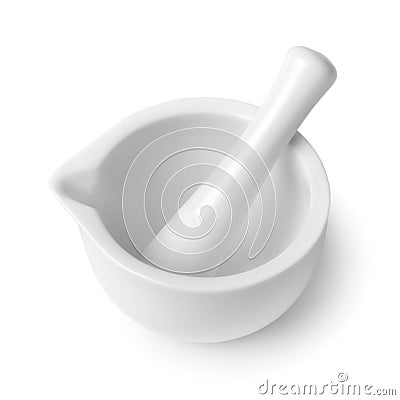 Mortar and pestle Stock Photo