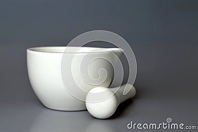 Mortar and pestle Stock Photo