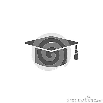 Mortarboard icon for graduate Stock Photo