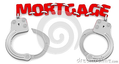 Mortgage as limiter of freedom Stock Photo