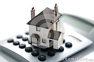 Mortgage calculator Stock Photo