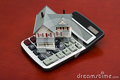 Mortgage Calculator Stock Photo