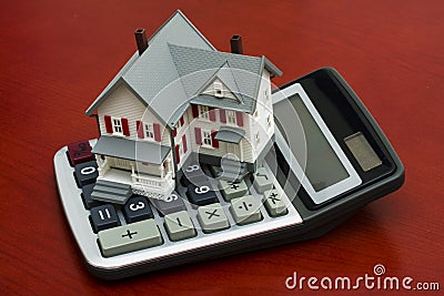 Mortgage Calculator Stock Photo