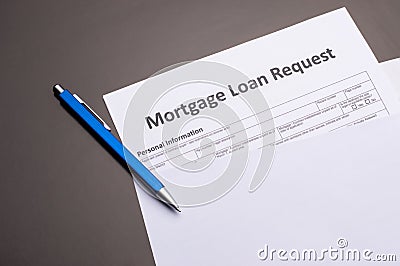 Mortgage Documents Stock Photo