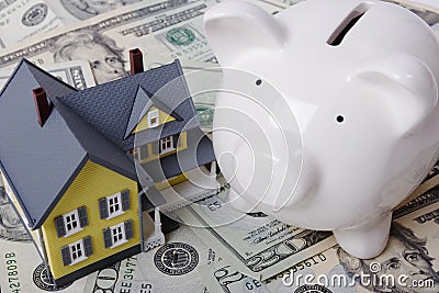 Mortgage and down payment Stock Photo