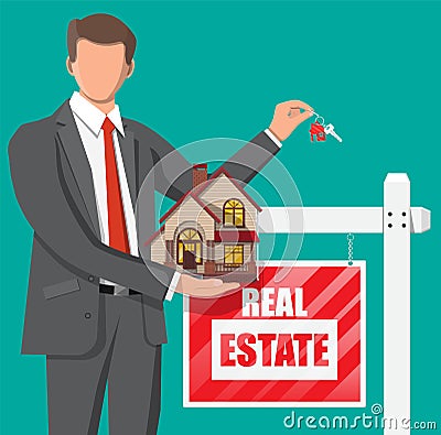 Mortgage, property and investment. Vector Illustration