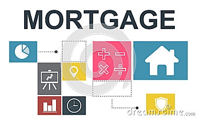 Mortgage Property Investment House Chart Concept Stock Photo