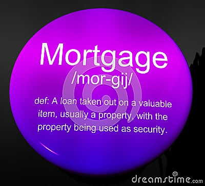 Mortgage Rates Definition For Buy To Let Morgage Or Home Ownership Finance - 3d Illustration Stock Photo