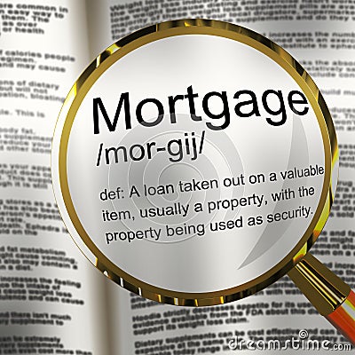 Mortgage Rates Definition For Buy To Let Morgage Or Home Ownership Finance - 3d Illustration Stock Photo