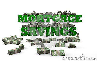 Mortgage Savings - Canada Stock Photo