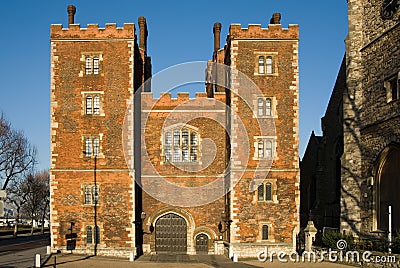 Morton's Tower Gatehouse - Lambeth Stock Photo