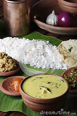 Moru curry or kalan - a traditional kerala dish Stock Photo