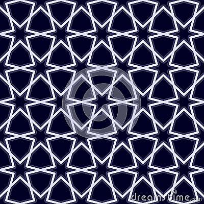 Mosaic arabic seamless pattern. Modern geometric textures Vector Illustration