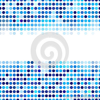 Mosaic background random dark and light blue circles, vector pattern of polka dots, neutral versatile pattern for business techno Vector Illustration