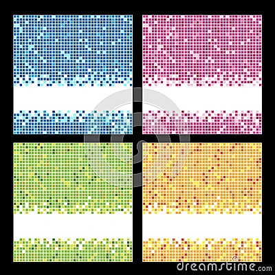 Mosaic backgrounds Vector Illustration