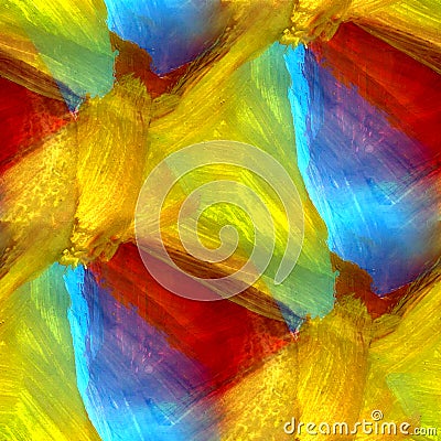 Mosaic blue green red yellow abstract background Stock Photo