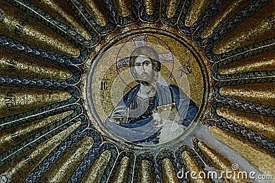 Mosaic in Chora Church Stock Photo