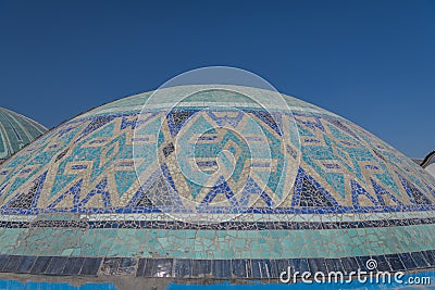 Mosaic details at the Chorsu Bazaar in Tashkent, Uzbekistan Stock Photo