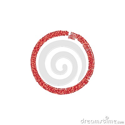 Mosaic Enso Symbol Vector Illustration