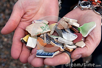 Mosaic fragments Stock Photo