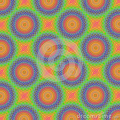Mosaic geometric pattern in bright colors Stock Photo
