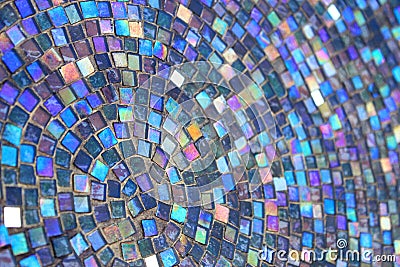 Mosaic Glass Path Stock Photo