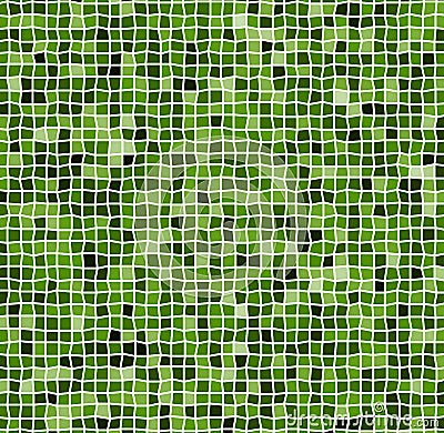 Mosaic with irregular tiles and different shades. Tessellating r Vector Illustration