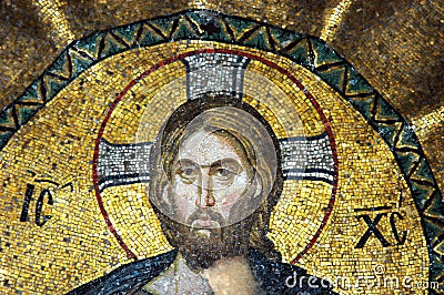 Mosaic of Jesus Christ Editorial Stock Photo