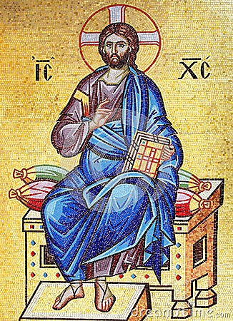 Mosaic of Jesus Christ Stock Photo