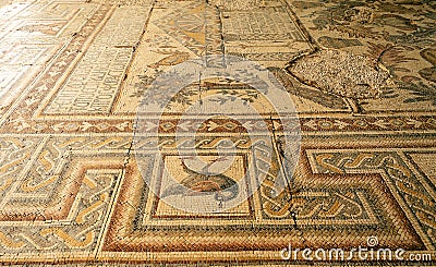 Mosaic from the Kayanos Church Stock Photo