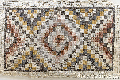 Mosaic from the Kayanos Church in Mount Nebo Stock Photo