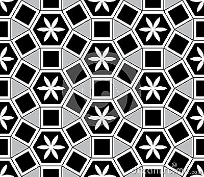Mosaic Le Domus Romane style seamless pattern Vector Illustration