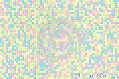 Mosaic pixel color background from squares Vector Illustration