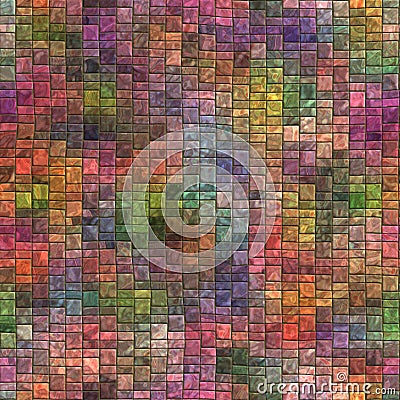 Mosaic Seamless and Tileable Texture Stock Photo