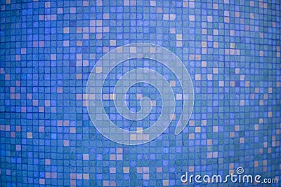 Mosaic squares blue background Stock Photo