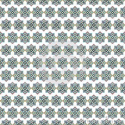 Mosaic tile arabic seamless pattern background Vector Illustration