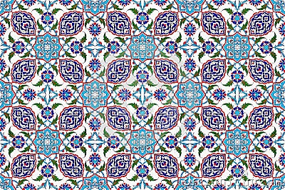 Mosaic tile pattern,islamic motif Stock Photo