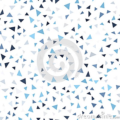 Mosaic triangle pattern. Seamless vector geometric background Vector Illustration