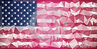 Mosaic usa flag background Stock Photo