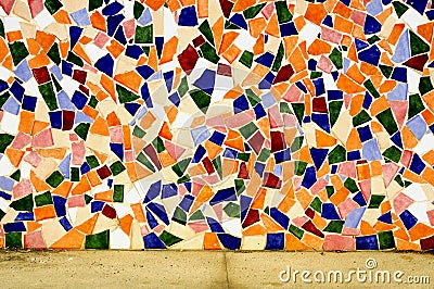 Mosaic wall Stock Photo