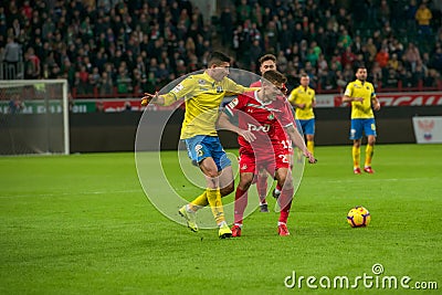 Midfielder Igor Denisov 27 on the soccer game Editorial Stock Photo