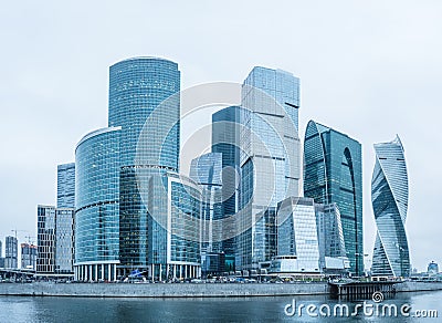 Moscow business center. Editorial Stock Photo