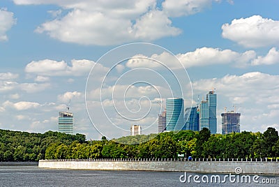 Moscow business city Stock Photo